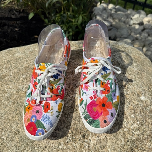 Keds x Rifle Paper Co. Women's Floral Sneakers Size 8.5 Multicolor Casual - Picture 2 of 11